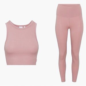Aritzia TNA Racer Tank and Atmosphere Ankle Hi-Rise Leggings Set